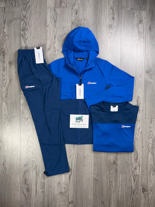 Berghaus 3 Piece Full Zip Royal Blue, Obsidian Tracksuit