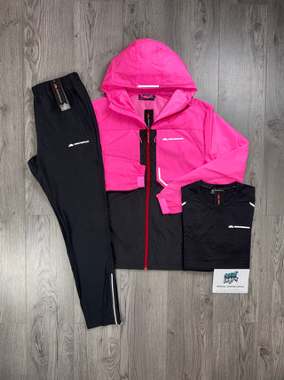 Monterrain 3 Piece Chase Windrunner Tracksuit Hot Pink | Black | Cherry