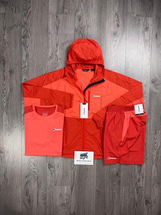 Berghaus 3 Piece Windrunner Apricot Red Set