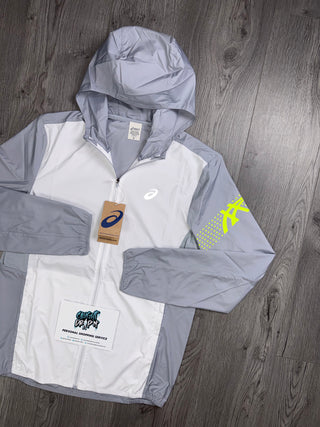 ASICS Icon Windrunner White | Smoke Grey | Neon Jacket
