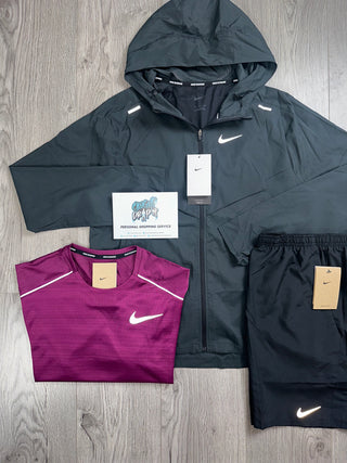 Nike 3 Piece Windrunner Black | Beetroot Set