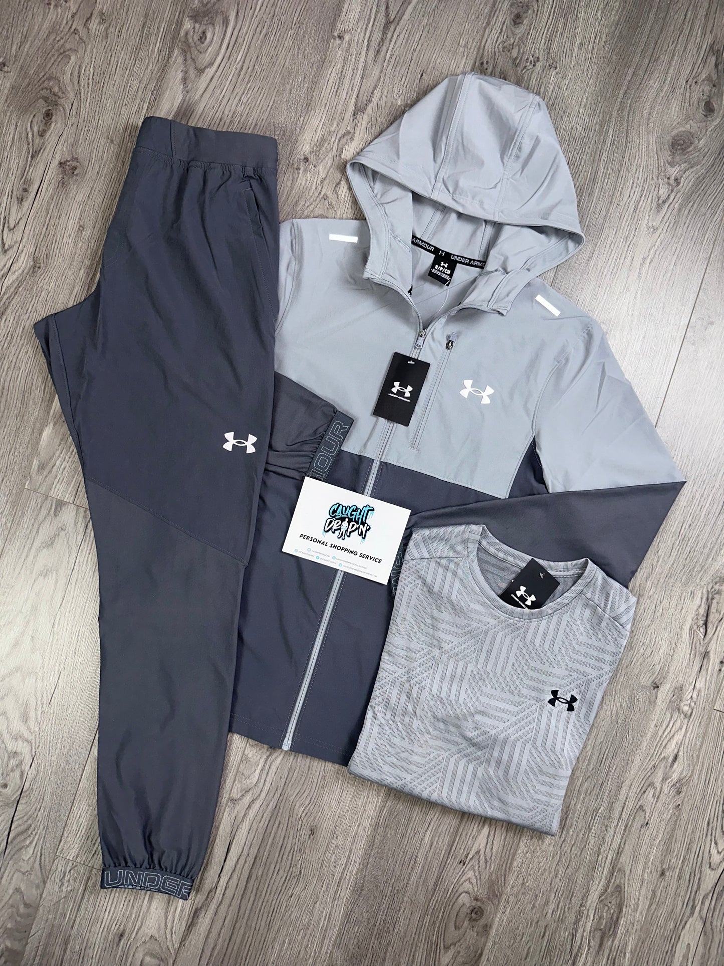 Under Armour 3 Piece Vanish Two Tone Grey Tracksuit