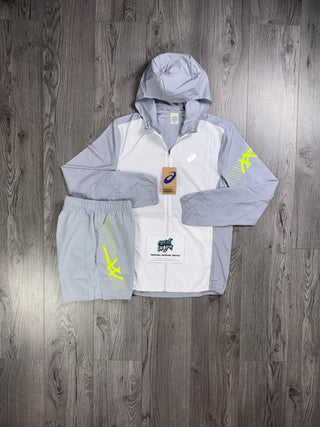 ASICS Icon Windrunner White | Smoke Grey | Neon Set