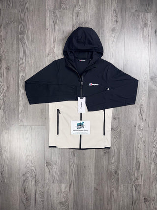 Berghaus Theran Full Zip Beige Cream | Black Jacket