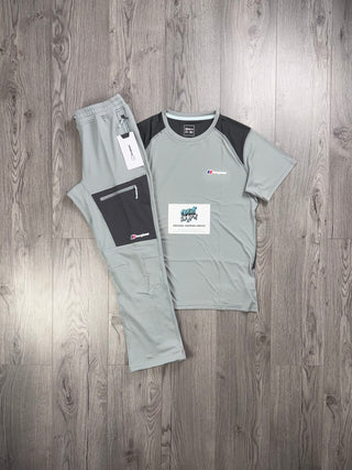 Berghaus 3.0 Tech Light Grey, Dark Grey Tee | Bottoms Set