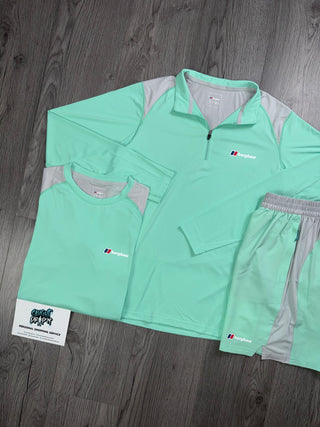Berghaus 3 Piece Tech Half Zip Electric Mint Set