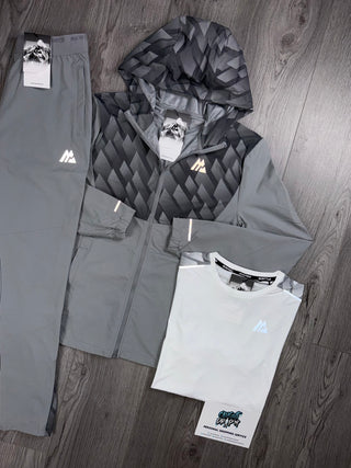 Montirex 3 Piece Old Season Charge Grey | White Tracksuit