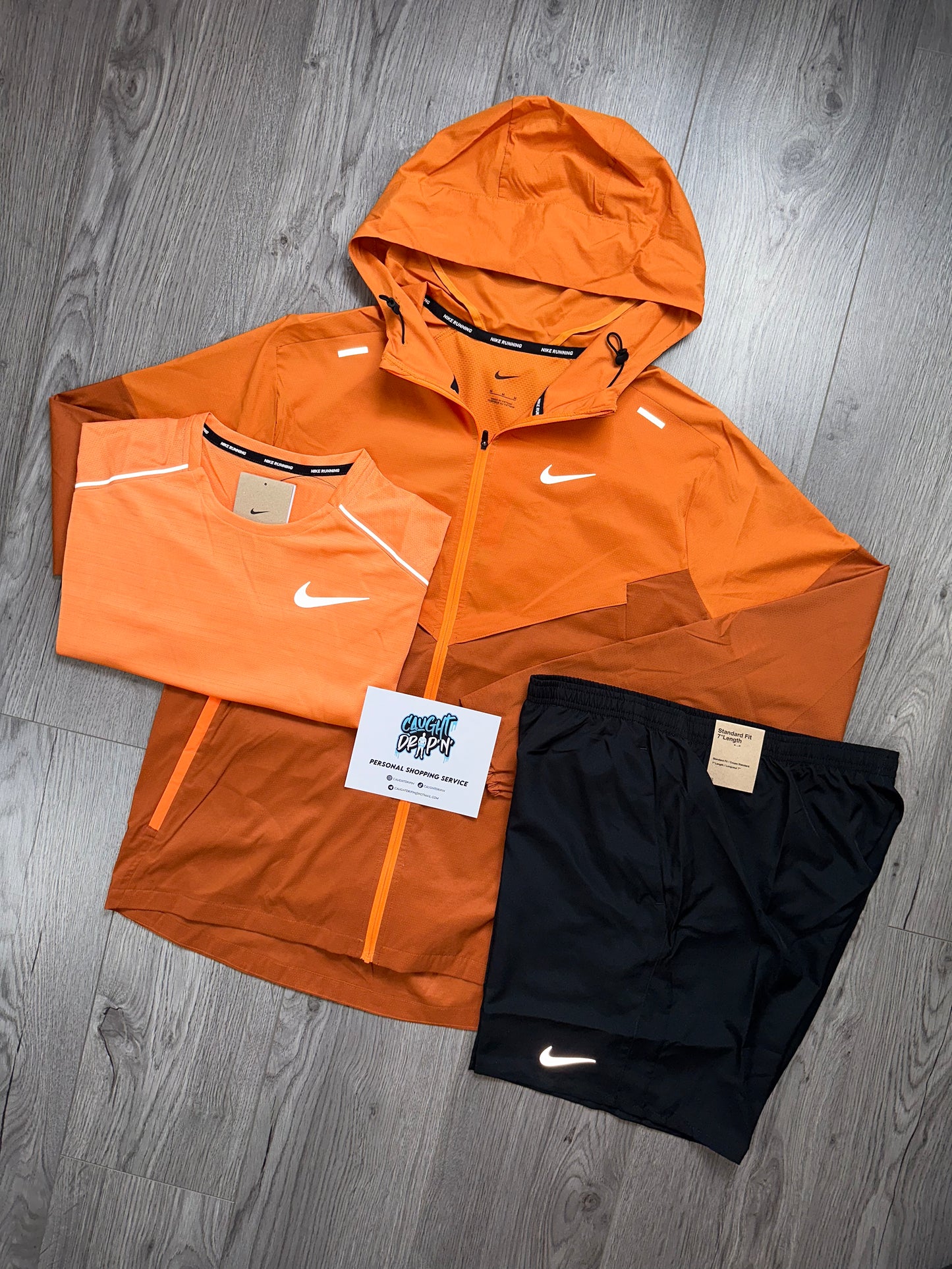Nike 3 Piece Orange Trance Windrunner Set â Caught Drip'N'