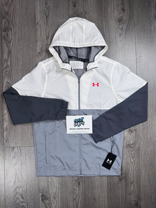 Under Armour Windrunner Jacket Grey | White