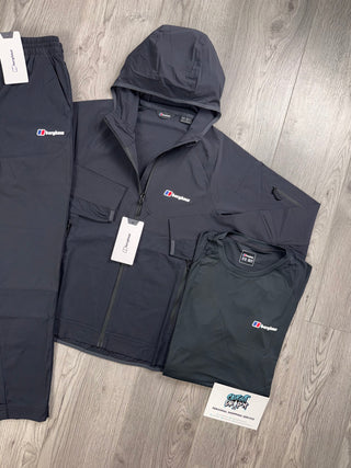 Berghaus 3 Piece Theran Full Zip Black Tracksuit
