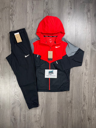 Nike Windrunner Light Crimson Red | Black Tracksuit