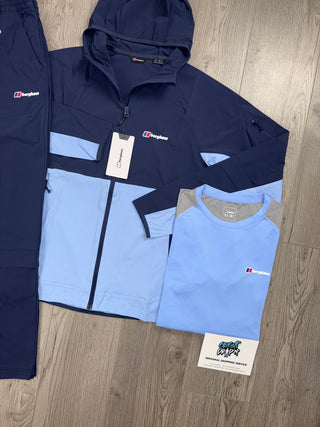 Berghaus 3 Piece Theran Full Zip Obsidian | Baby Blue Tracksuit