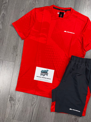Monterrain 3.0 Running Jacquard Fire Red | Black Set