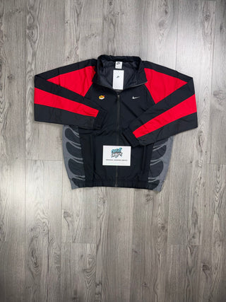 Nike TN Black, University Red Track Jacket (Oversized Fit. Recommend Sizing Down)