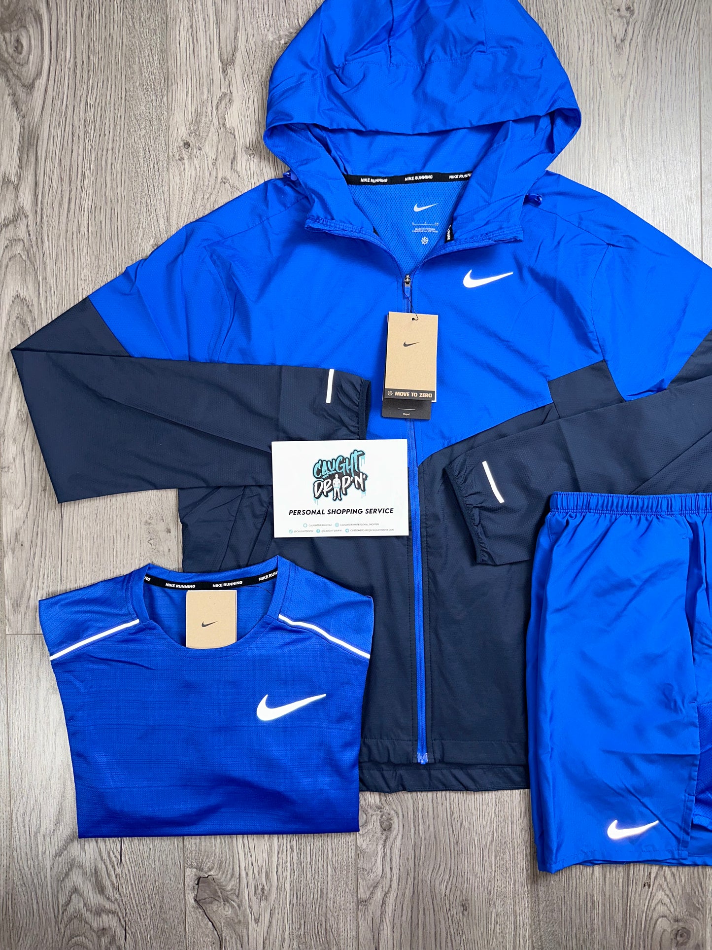 Nike 3 Piece Royal Blue Windrunner Set
