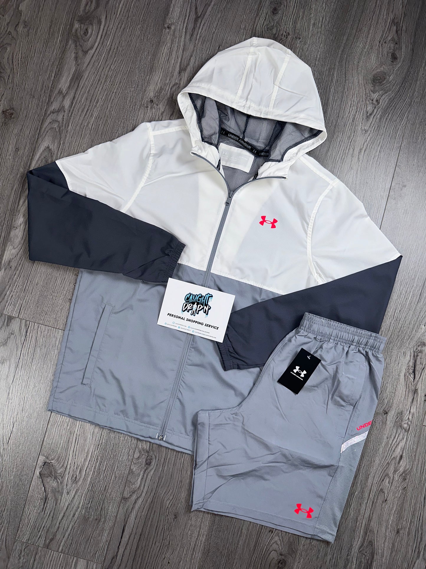 Under Armour Windrunner Set Grey | White