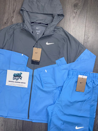 Nike Windrunner Cool Grey | University Blue Set