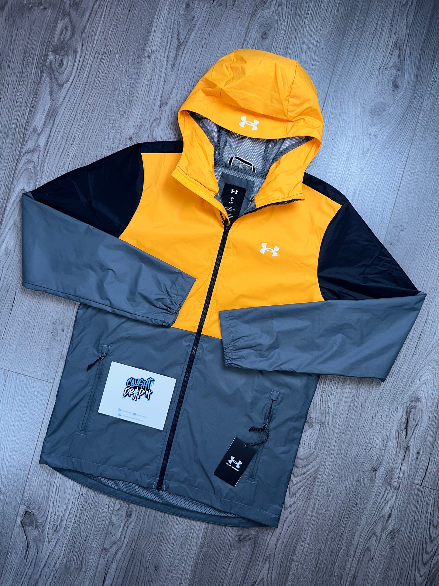 Under Armour Windrunner Jacket Grey | Orange