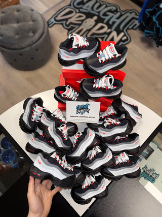 Nike Air Max 95’s Black, White, University Red Toddler 2024