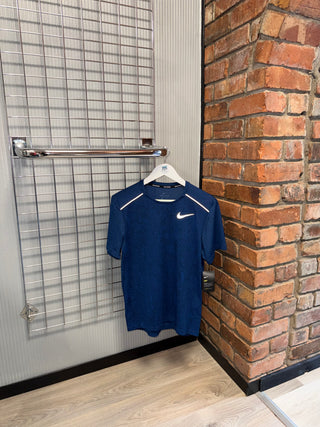 Nike OG Deep Navy Blue, Jacquard Print Miler Tee (2016 Exclusive)