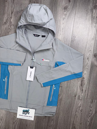 Berghaus Tech Full Zip Cool Grey | Bright Blue Jacket