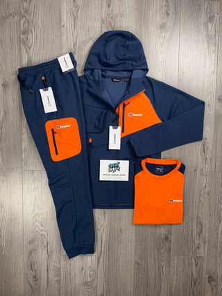 Berghaus 3 Piece Full Zip Obsidian, Bright Orange Tracksuit