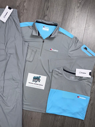 Berghaus 3 Piece Half Zip Light Grey | Baby Blue Tracksuit