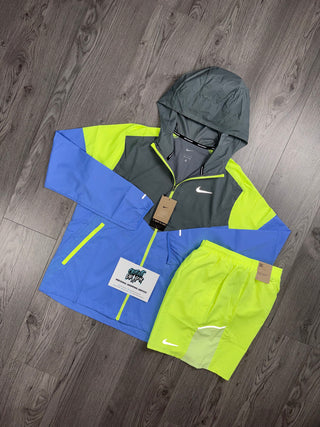 Nike Windrunner Baby Blue | Neon Green | Cool Grey Set