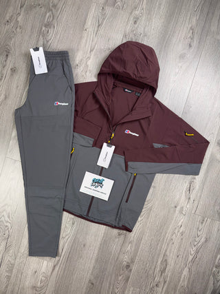 Berghaus Theran Full Zip Maroon | Dark Grey Tracksuit