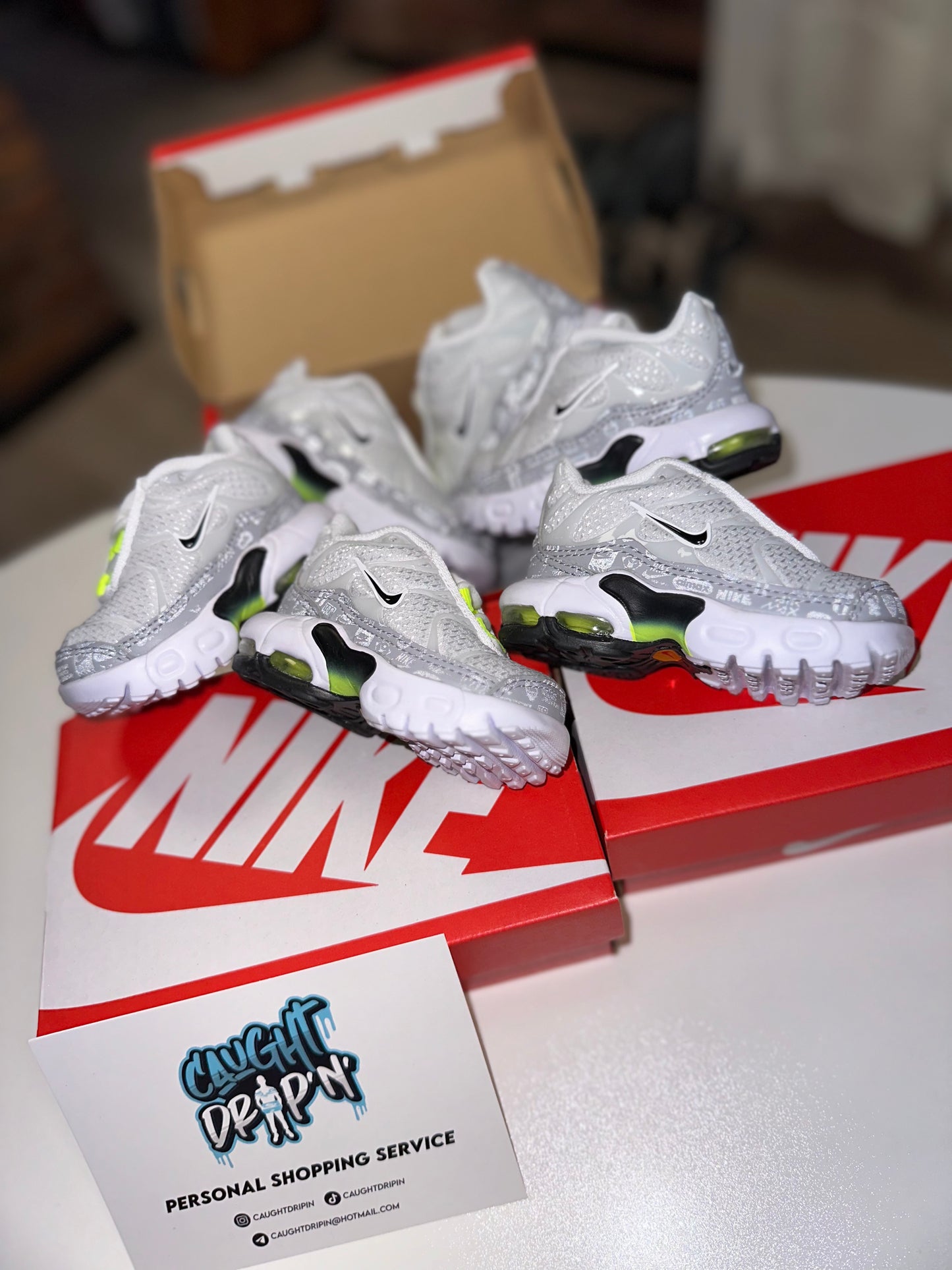 Nike Air Max Plus TN Toddler Wolf Grey | Neon