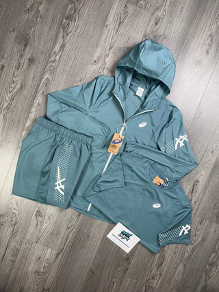 ASICS 3 Piece Icon Windrunner Teal Set