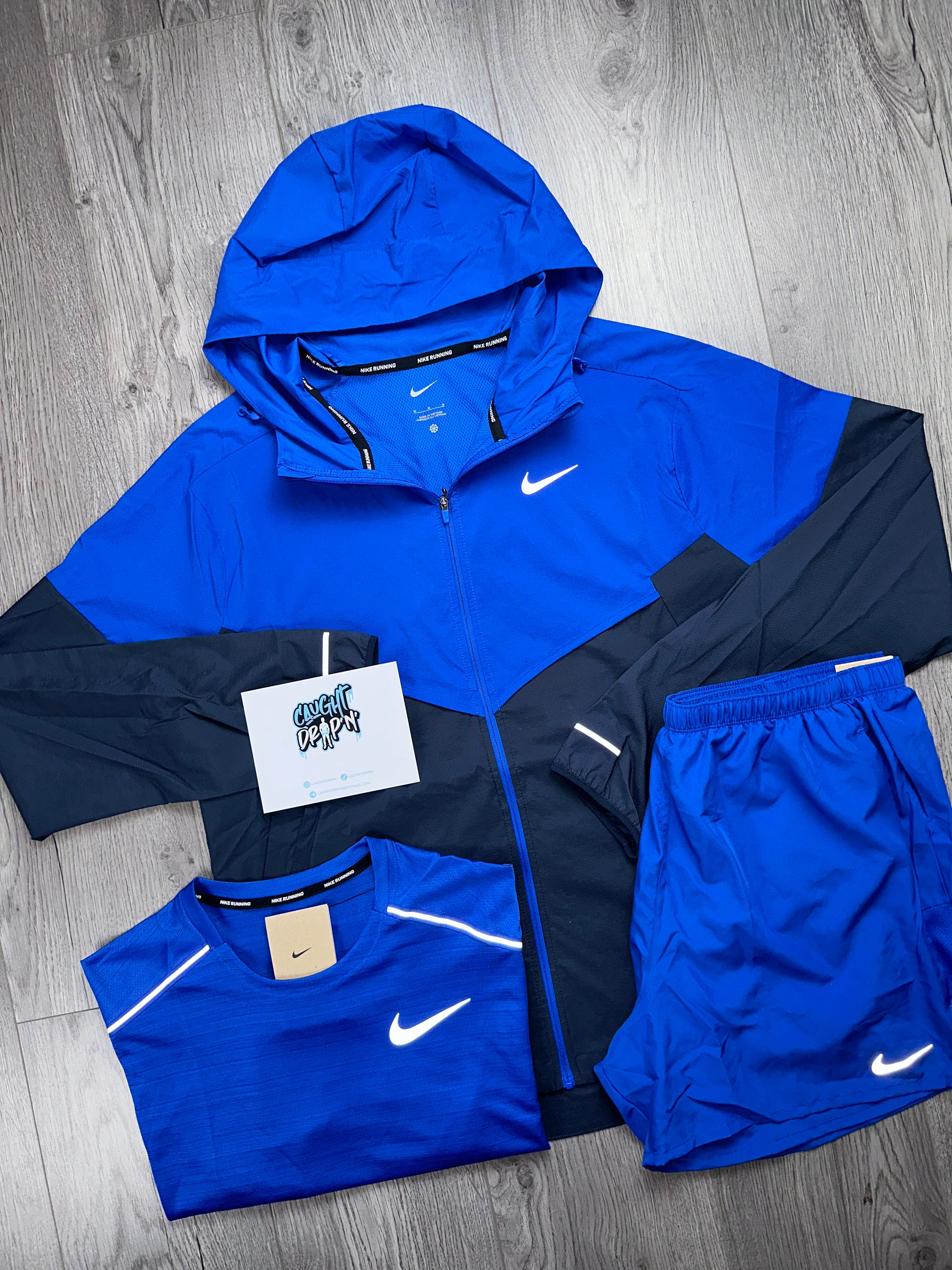 Nike 3 Piece Royal Blue Windrunner Set – Caught Drip'N'