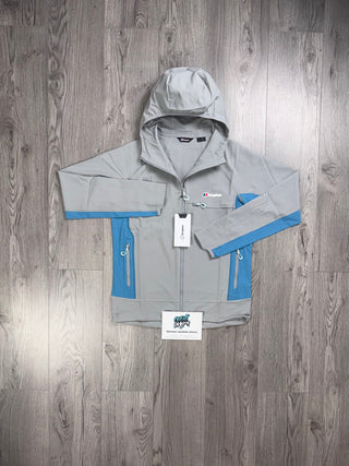Berghaus Tech Full Zip Cool Grey | Bright Blue Jacket