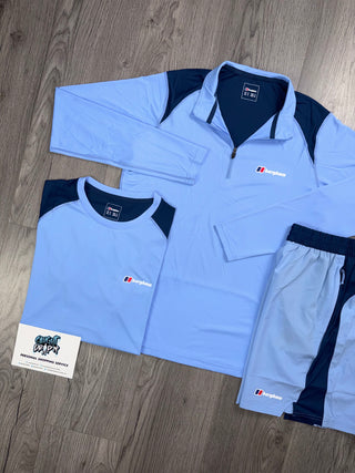 Berghaus 3 Piece Tech Half Zip Baby Blue | Obsidian Set