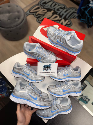 Nike P-6000 Metallic Silver, Baby Blue