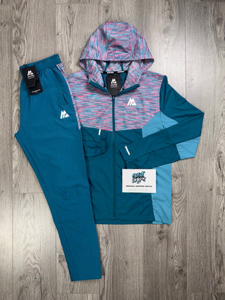 Montirex Trail Windrunner Tracksuit Teal | Bubblegum Pink