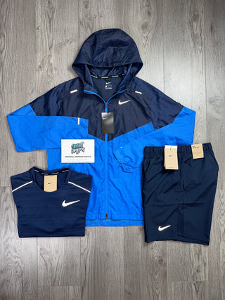 Nike 3 Piece UV Windrunner Ocean Blue, OG Obsidian Miler Set