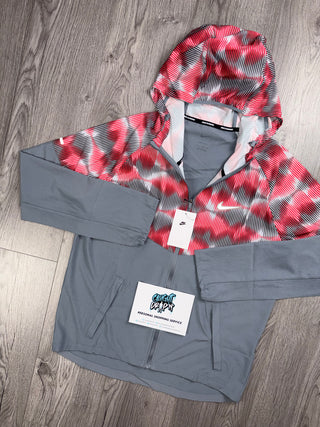 Nike Windrunner Festival Fire Red | Cool Grey Jacket