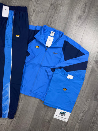 Nike 3 Piece TN Crystal Blue, Midnight Navy Tracksuit (Oversized Fit. Recommend Sizing Down)