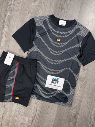 Nike TN Black, White Tee | Shorts Set
