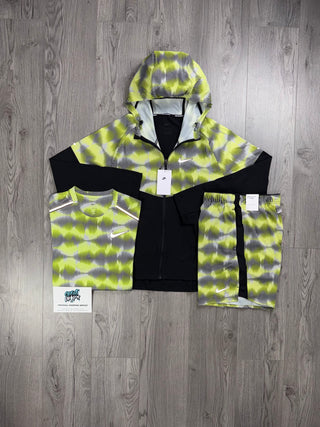 Nike 3 Piece Windrunner Festival Neon Green | Black Set