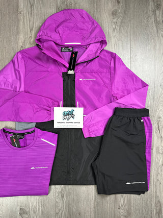 Monterrain 3 Piece Windrunner Set Purple | Black