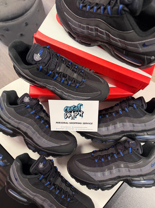 Nike Air Max 95’s OG Black, Game Royal Big Bubble