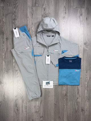 Berghaus 3 Piece Tech Cool Grey | Bright Blue Tracksuit