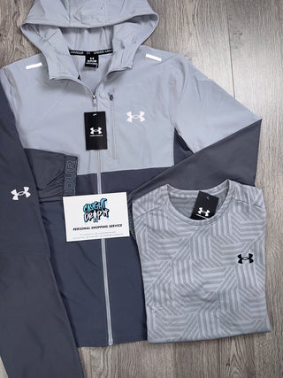 Under Armour 3 Piece Vanish Two Tone Grey Tracksuit