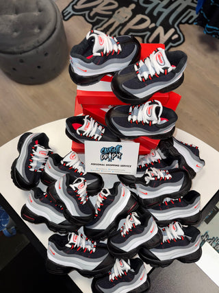 Nike Air Max 95’s Black, White, University Red Toddler 2024