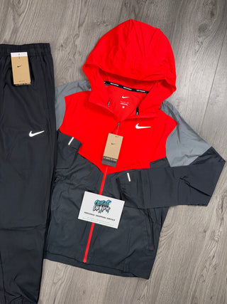 Nike Windrunner Light Crimson Red | Black Tracksuit