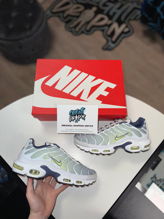 Nike Air Max Plus TN White, Slate Blue, Lime Spirograph 2025