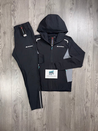 Monterrain Woven Black, Turquoise Tracksuit
