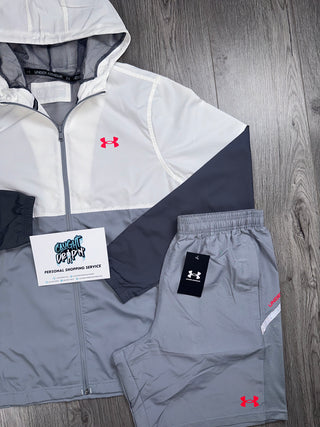 Under Armour Windrunner Set Grey | White